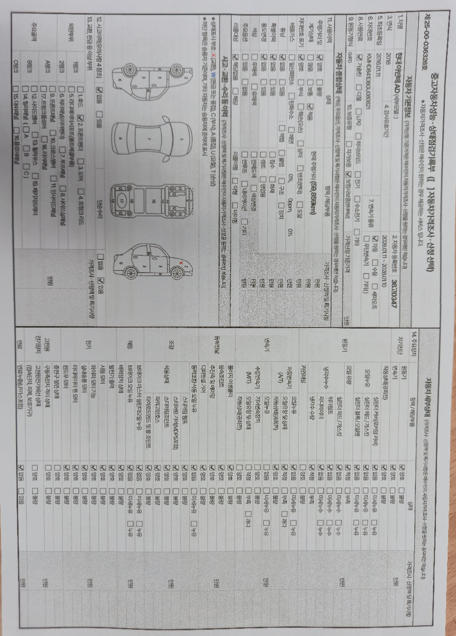 Hyundai AVANTE 2016 — inspection photo 1