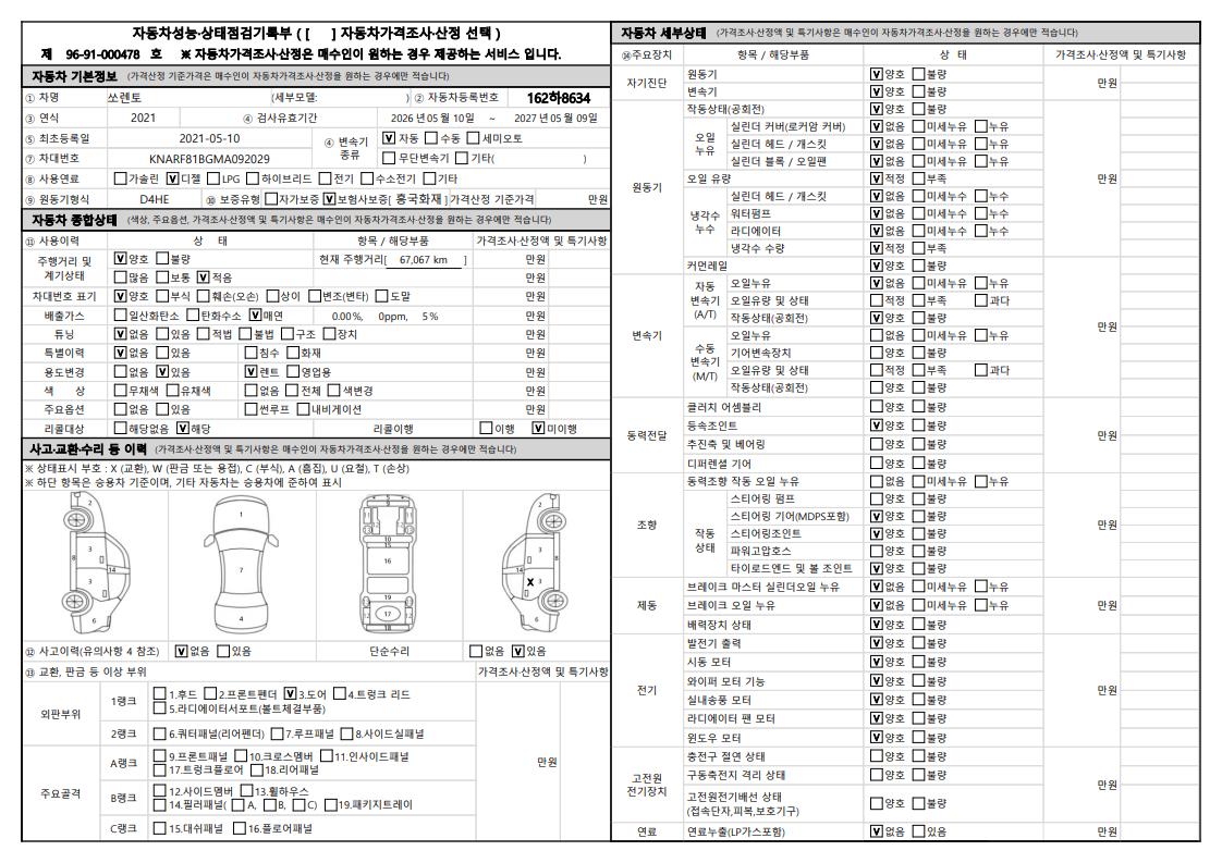 Kia Sorento 2021 — inspection photo 1