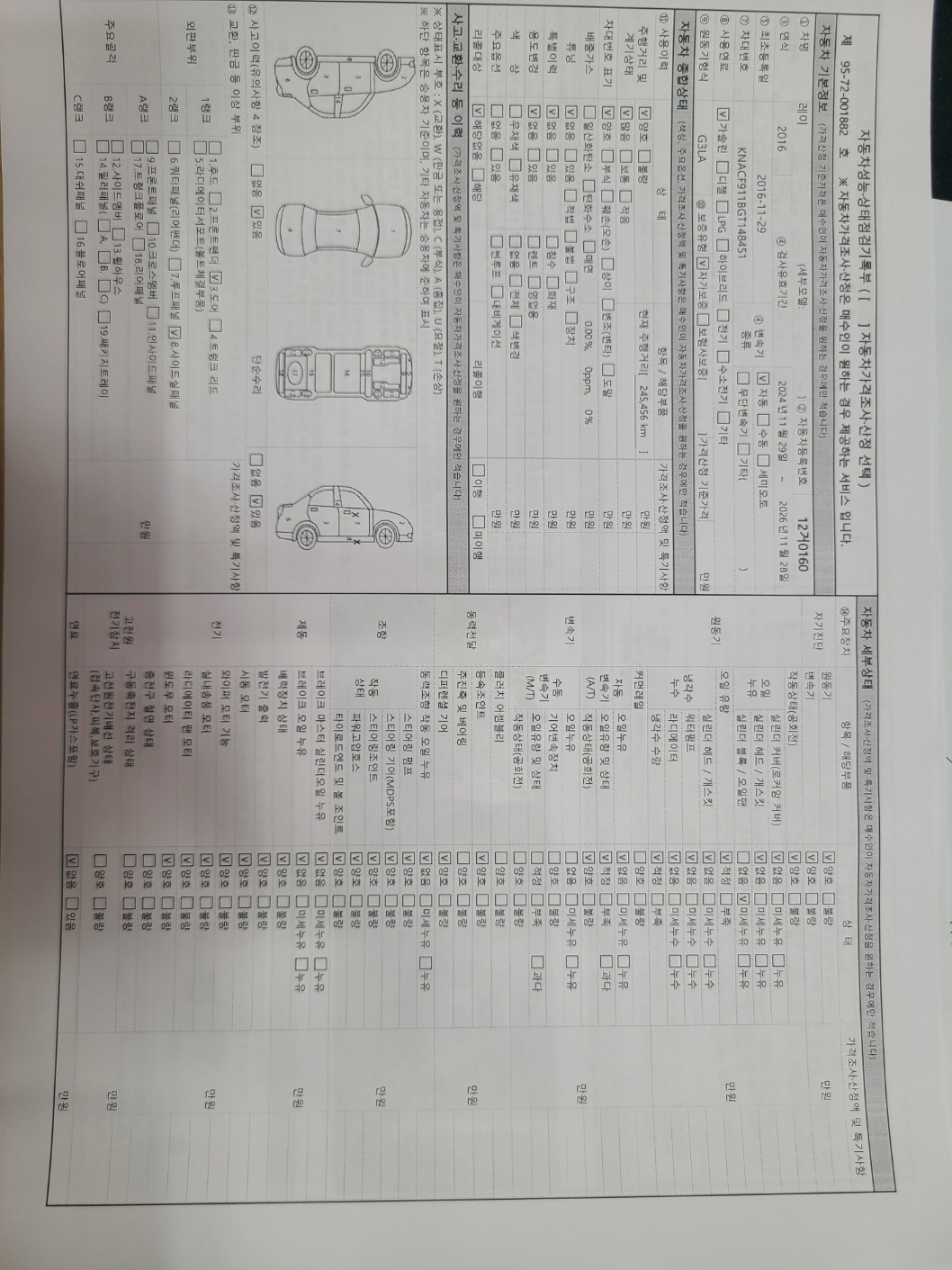 Kia RAY 2016 — inspection photo 1