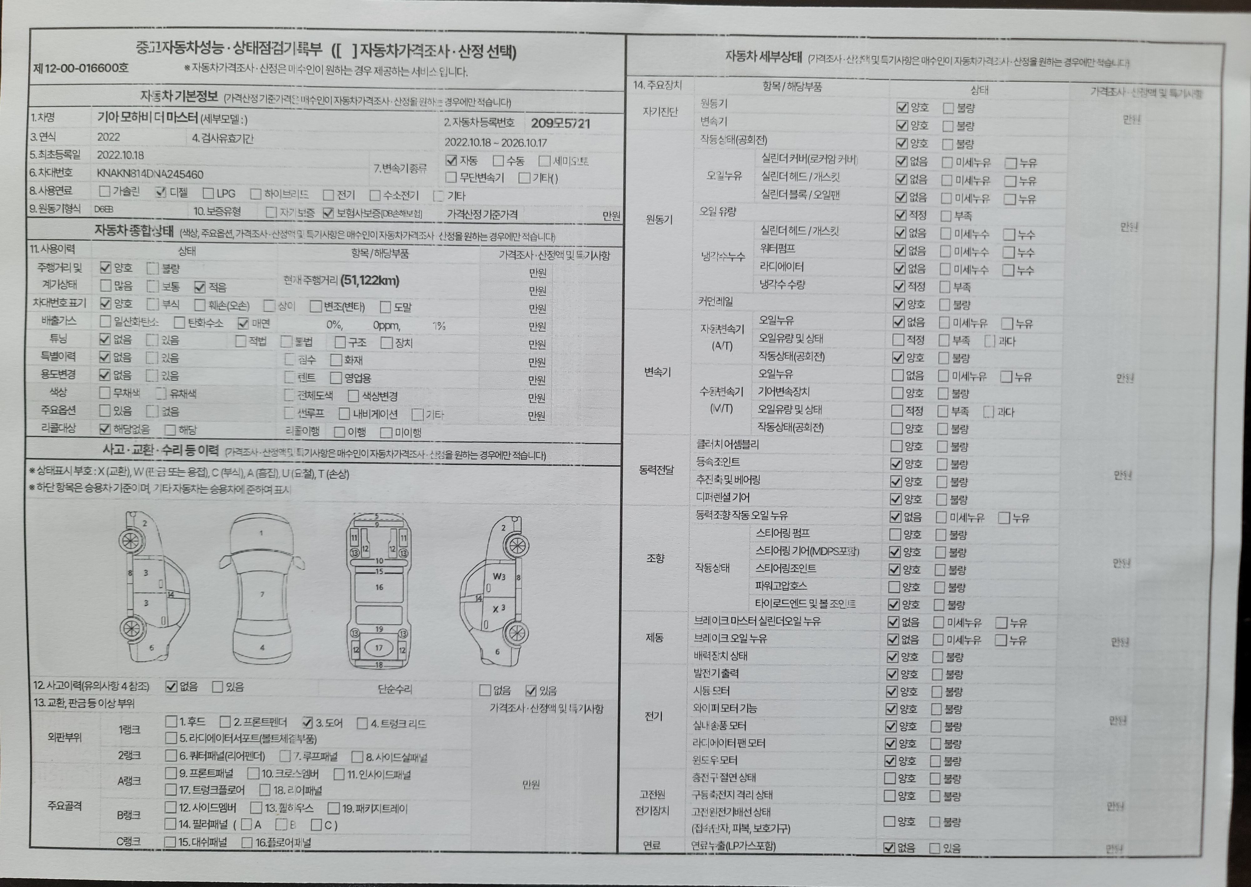Kia Mohave 2022 — inspection photo 1