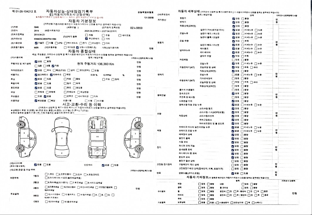 Renault Korea QM6 2019 — inspection photo 1