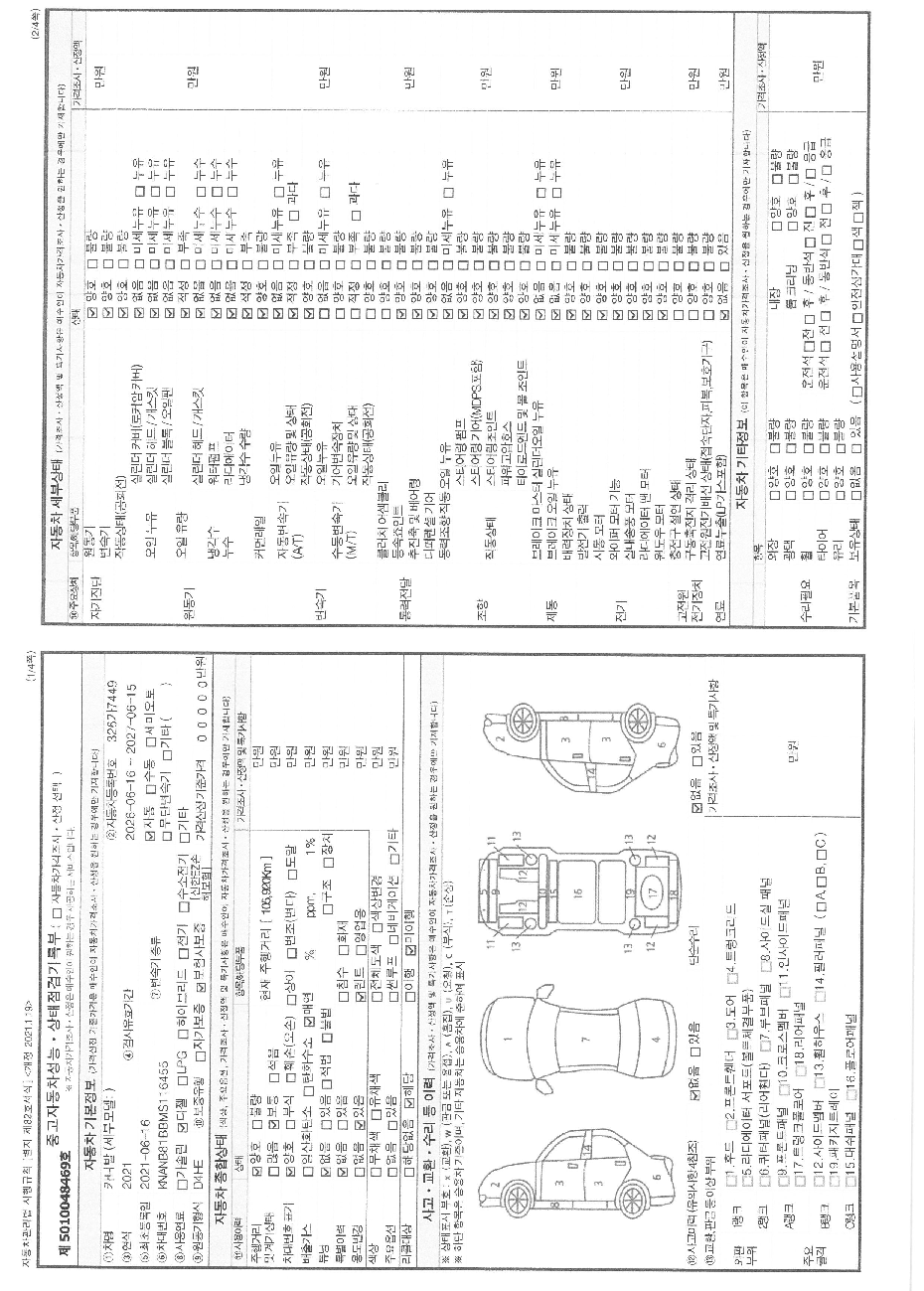 Kia Canival 2021 — inspection photo 1
