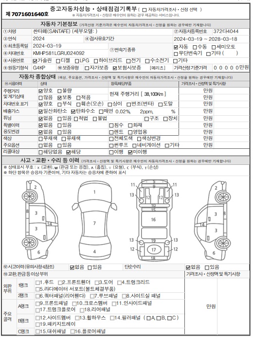 Hyundai Santafe 2024 — inspection photo 1