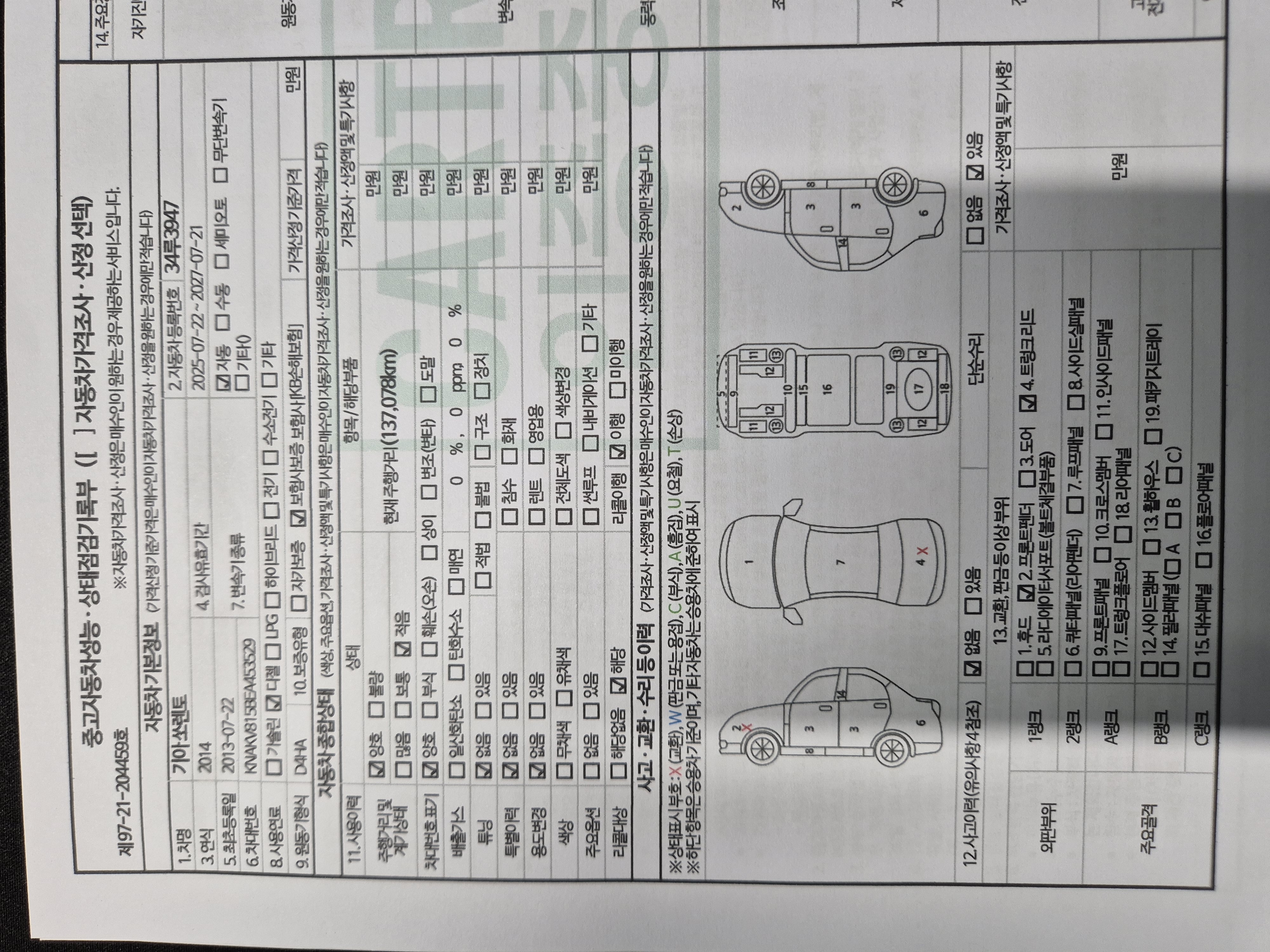 Kia Sorento 2014 — inspection photo 1