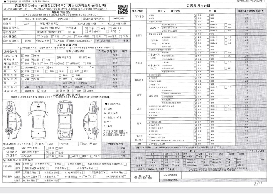 Kia Canival 2023 — inspection photo 1