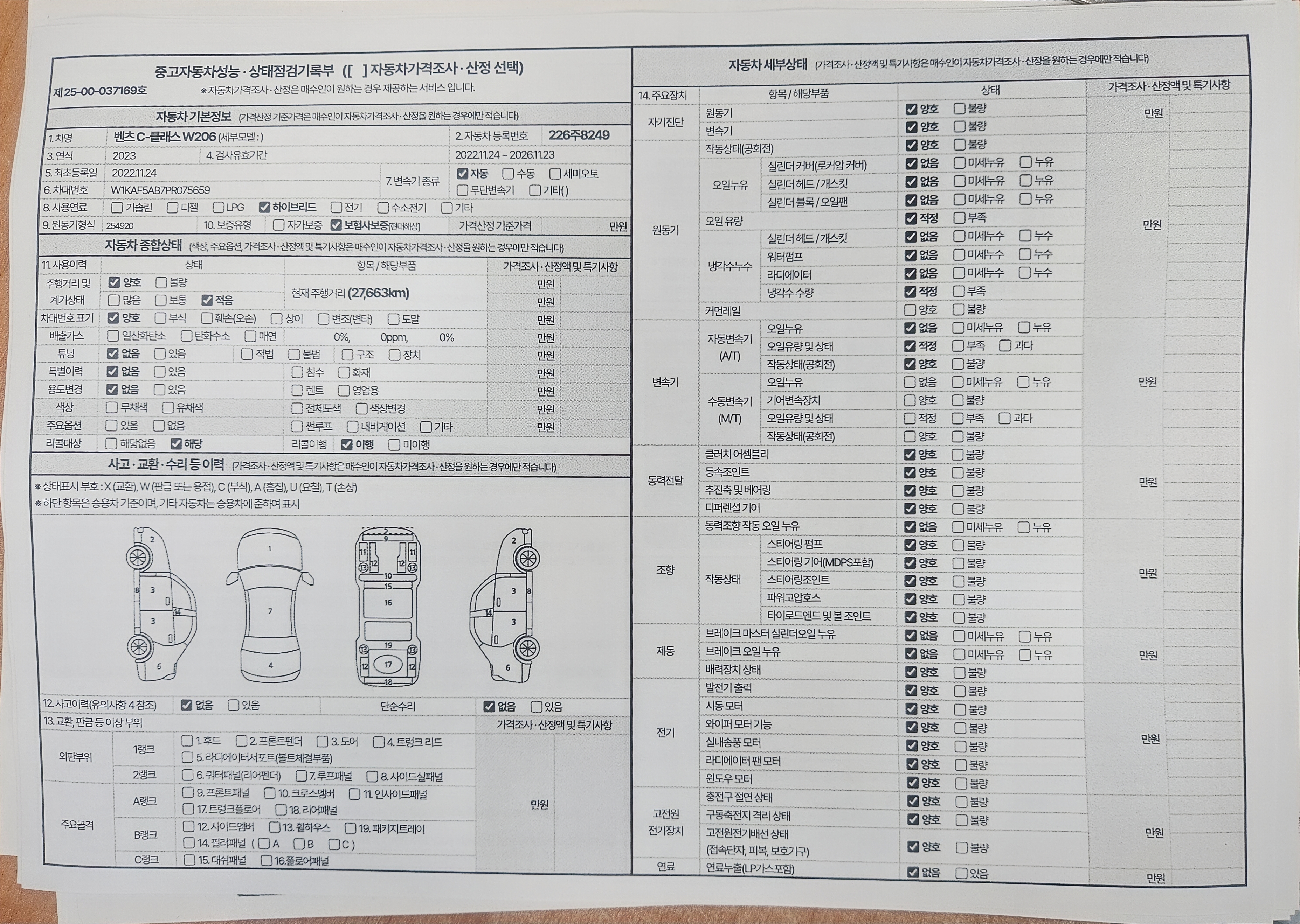 Mercedes-Benz C-Class 2023 — inspection photo 1
