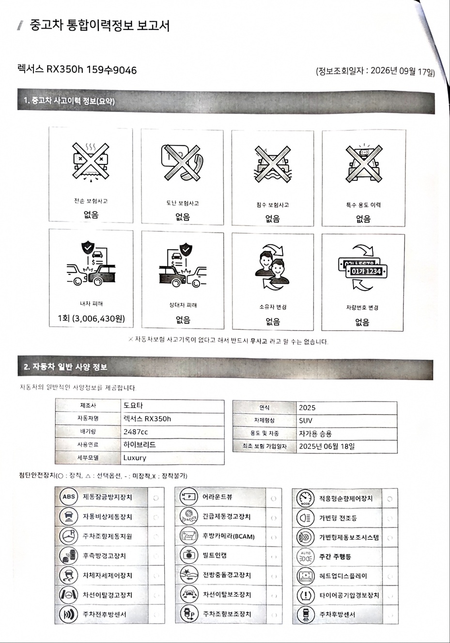 Lexus RX 2025 — inspection photo 3