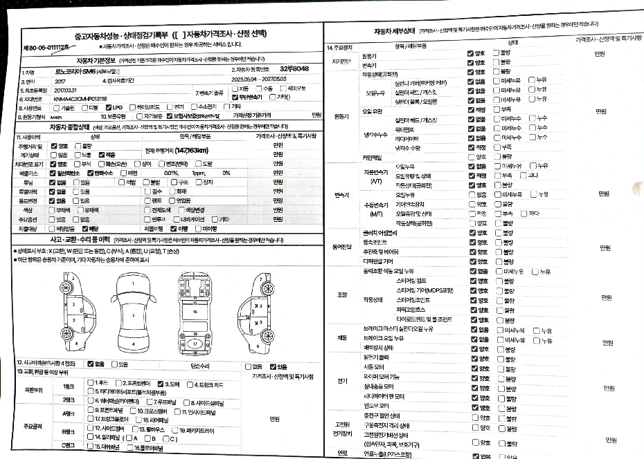 Renault Korea SM6 2017 — inspection photo 2