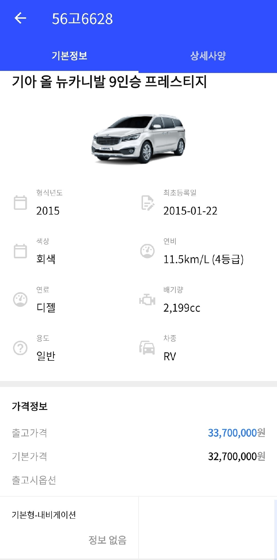 Kia Canival 2015 — inspection photo 1