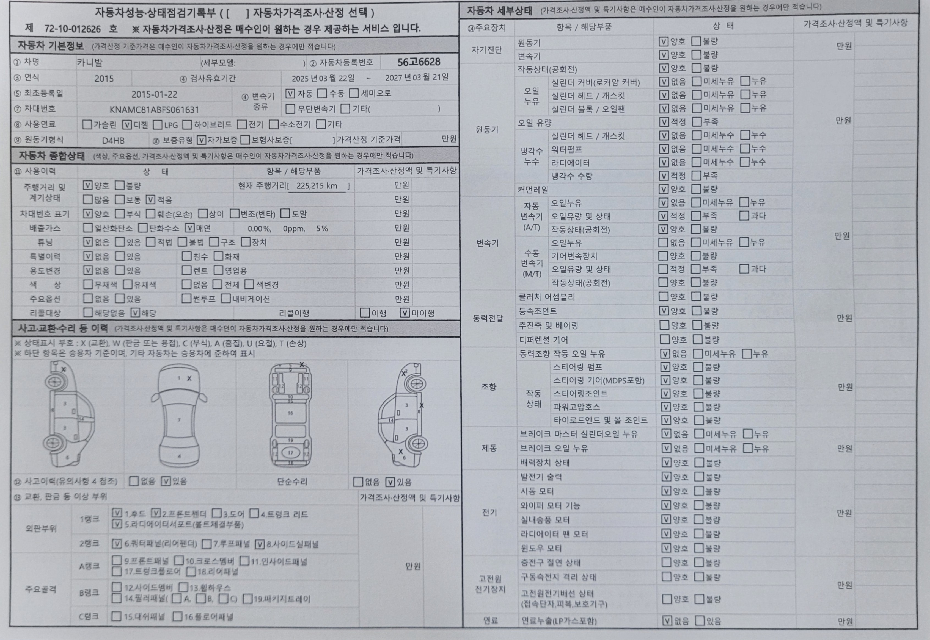 Kia Canival 2015 — inspection photo 4
