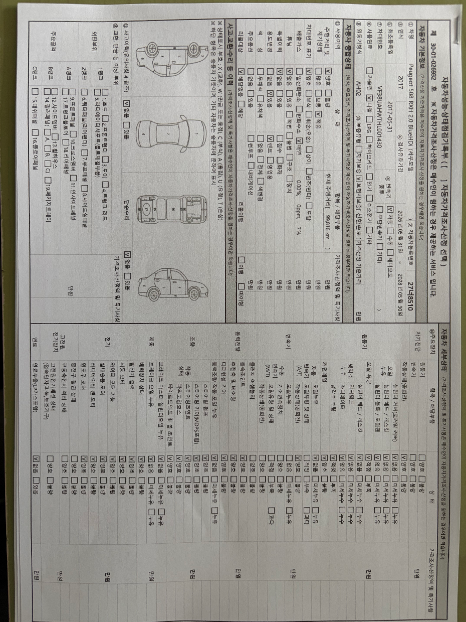 Peugeot 508 2017 — inspection photo 1