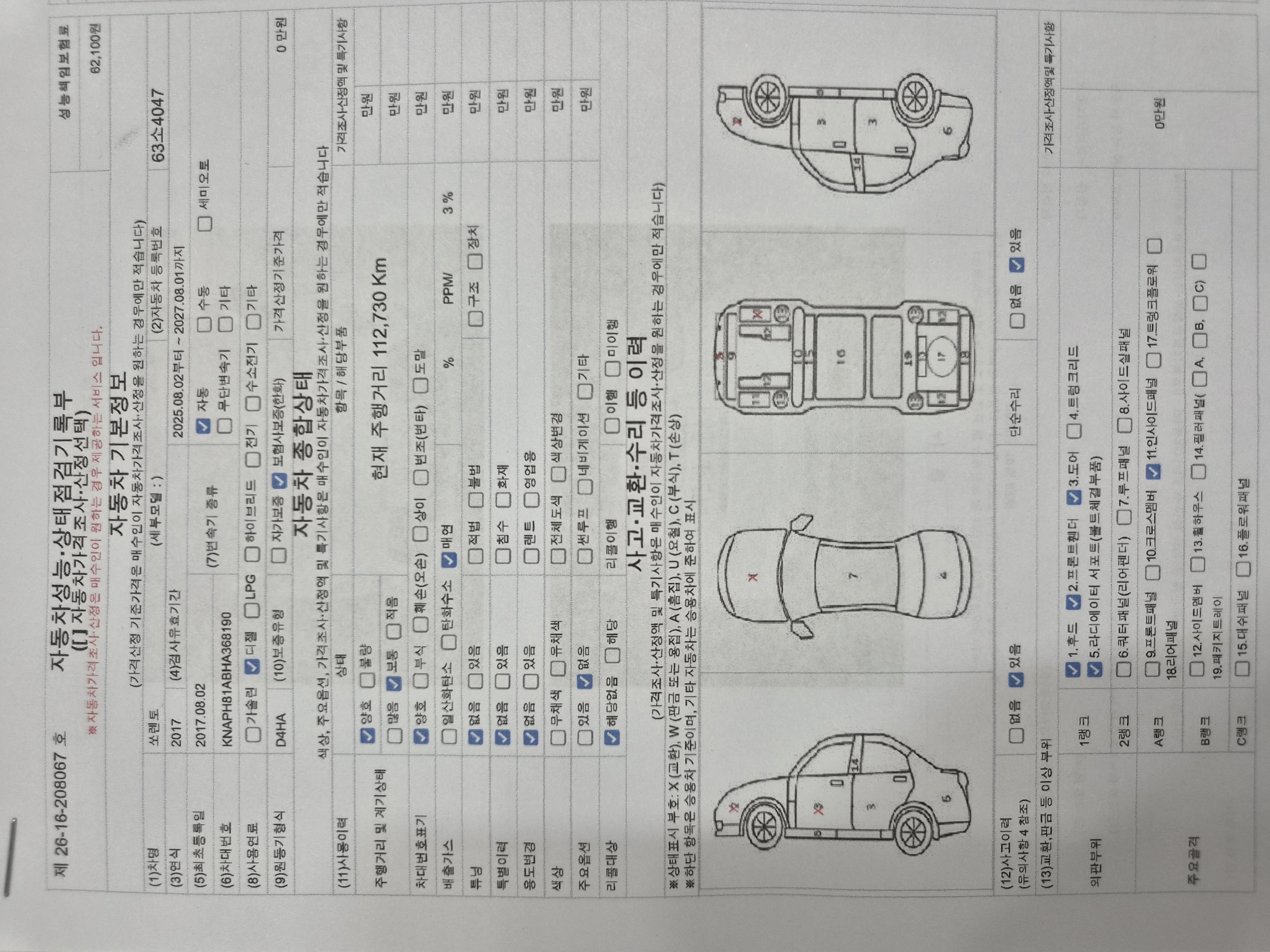 Kia Sorento 2017 — inspection photo 1