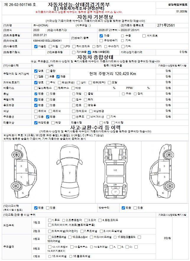Hyundai Kona 2020 — inspection photo 1