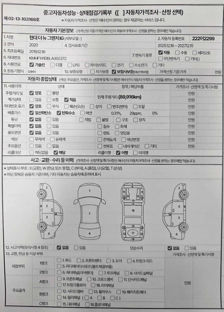 Hyundai Grandeur 2020 — inspection photo 3