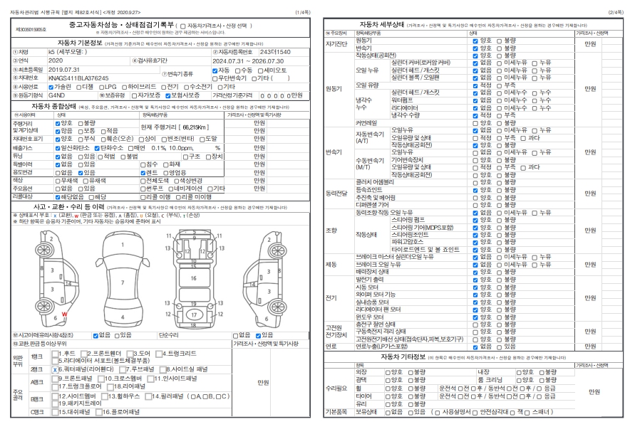 Kia K5 2020 — inspection photo 1
