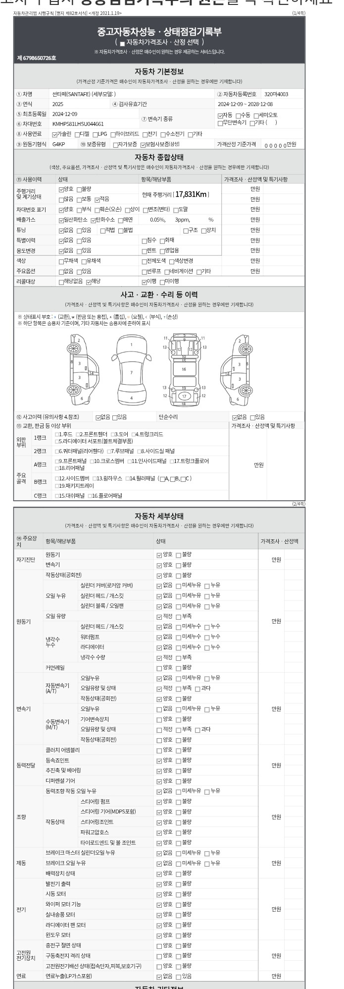 Hyundai Santafe 2025 — inspection photo 1