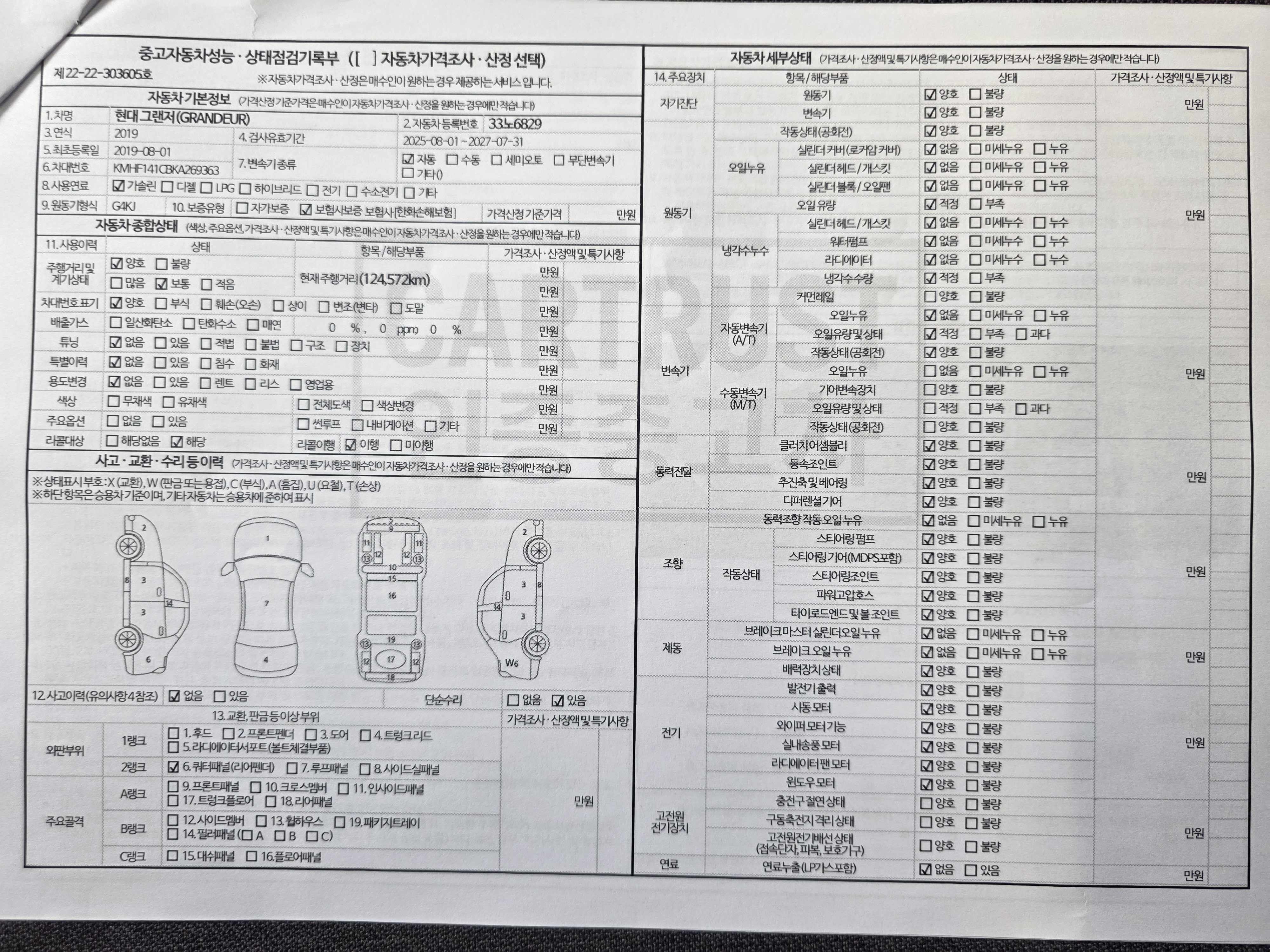 Hyundai Grandeur 2019 — inspection photo 1