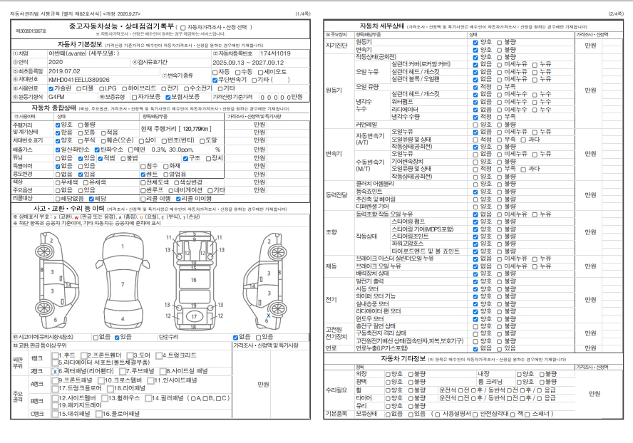 Hyundai AVANTE 2020 — inspection photo 1
