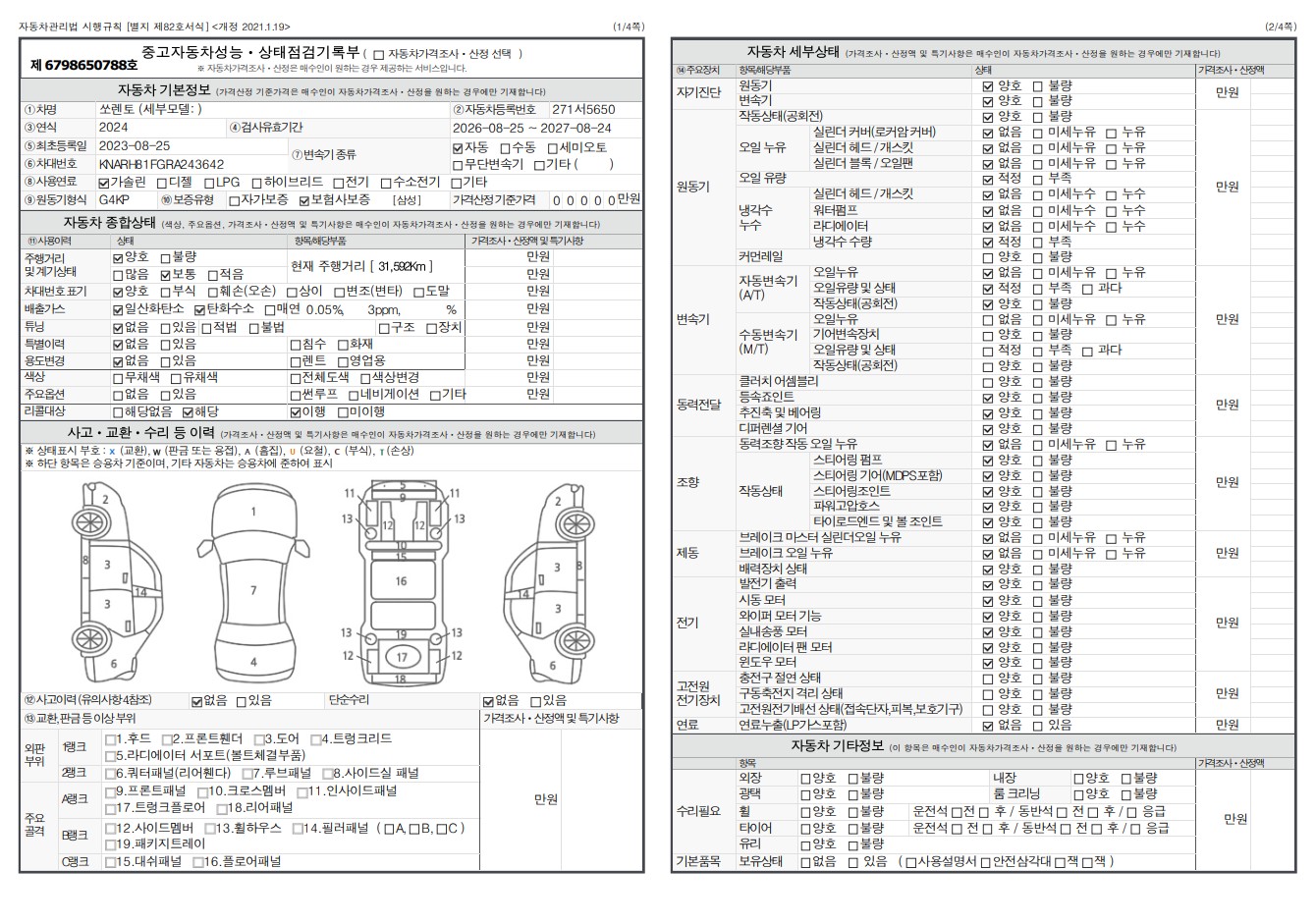 Kia Sorento 2024 — inspection photo 1