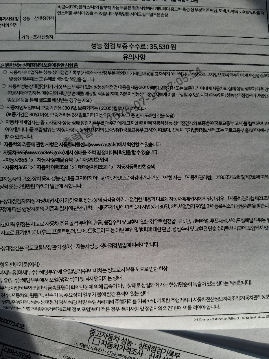 Chevrolet Korea damas 2020 — inspection photo 4