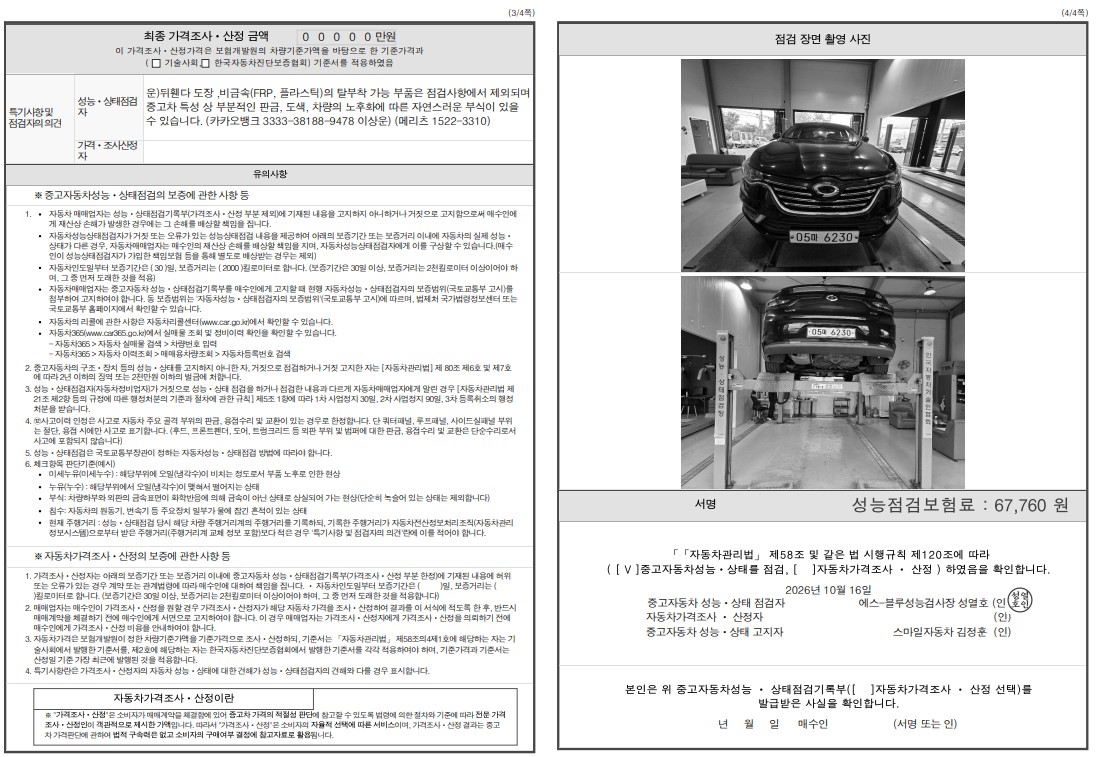 Renault Korea SM6 2017 — inspection photo 2
