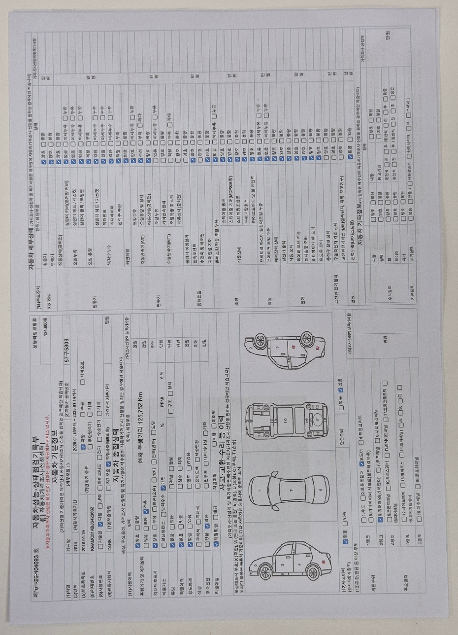Kia Canival 2018 — inspection photo 1