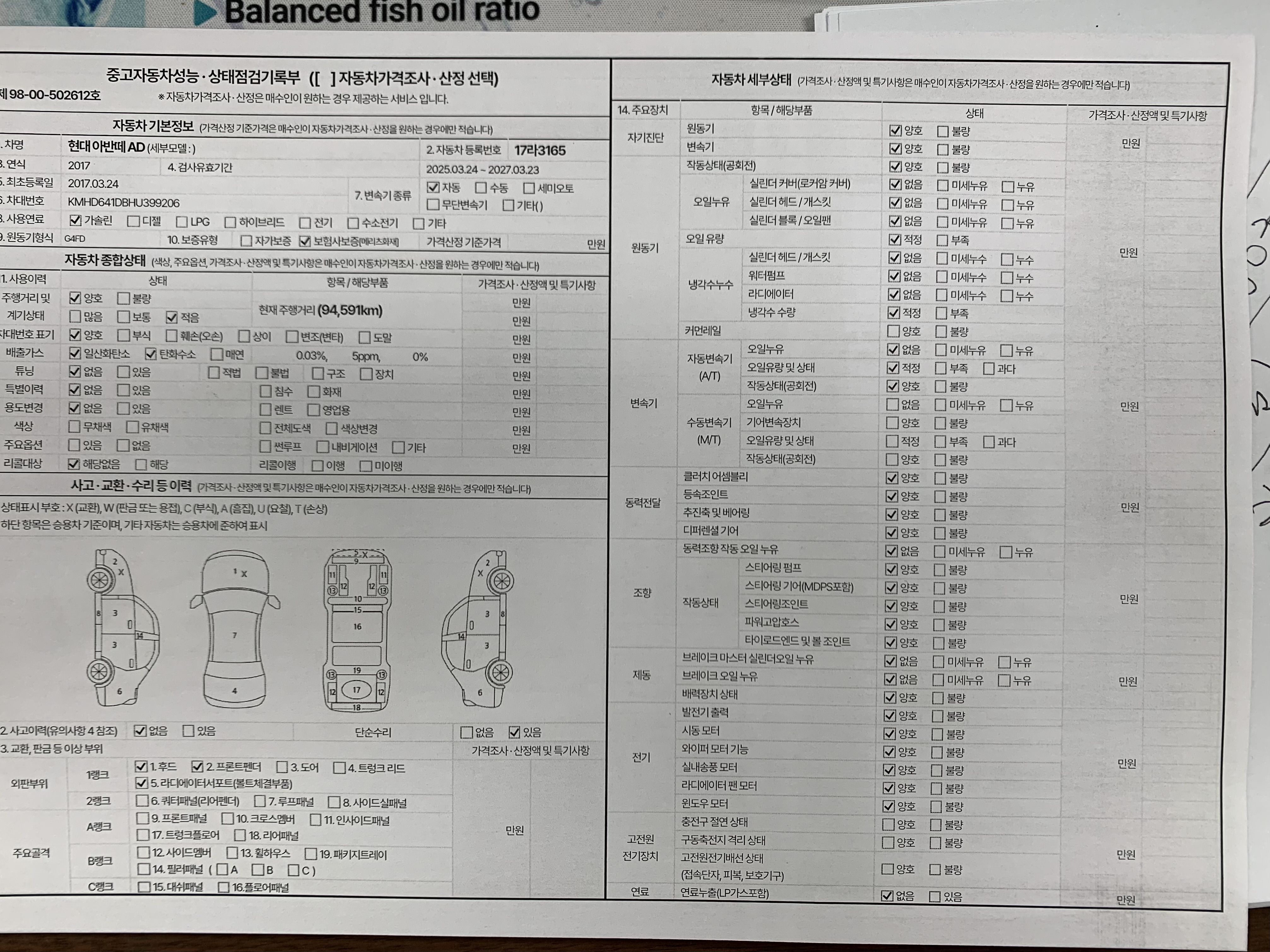 Hyundai AVANTE 2017 — inspection photo 1