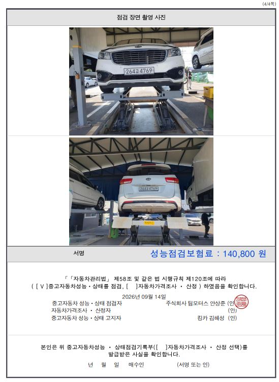Kia Canival 2018 — inspection photo 6