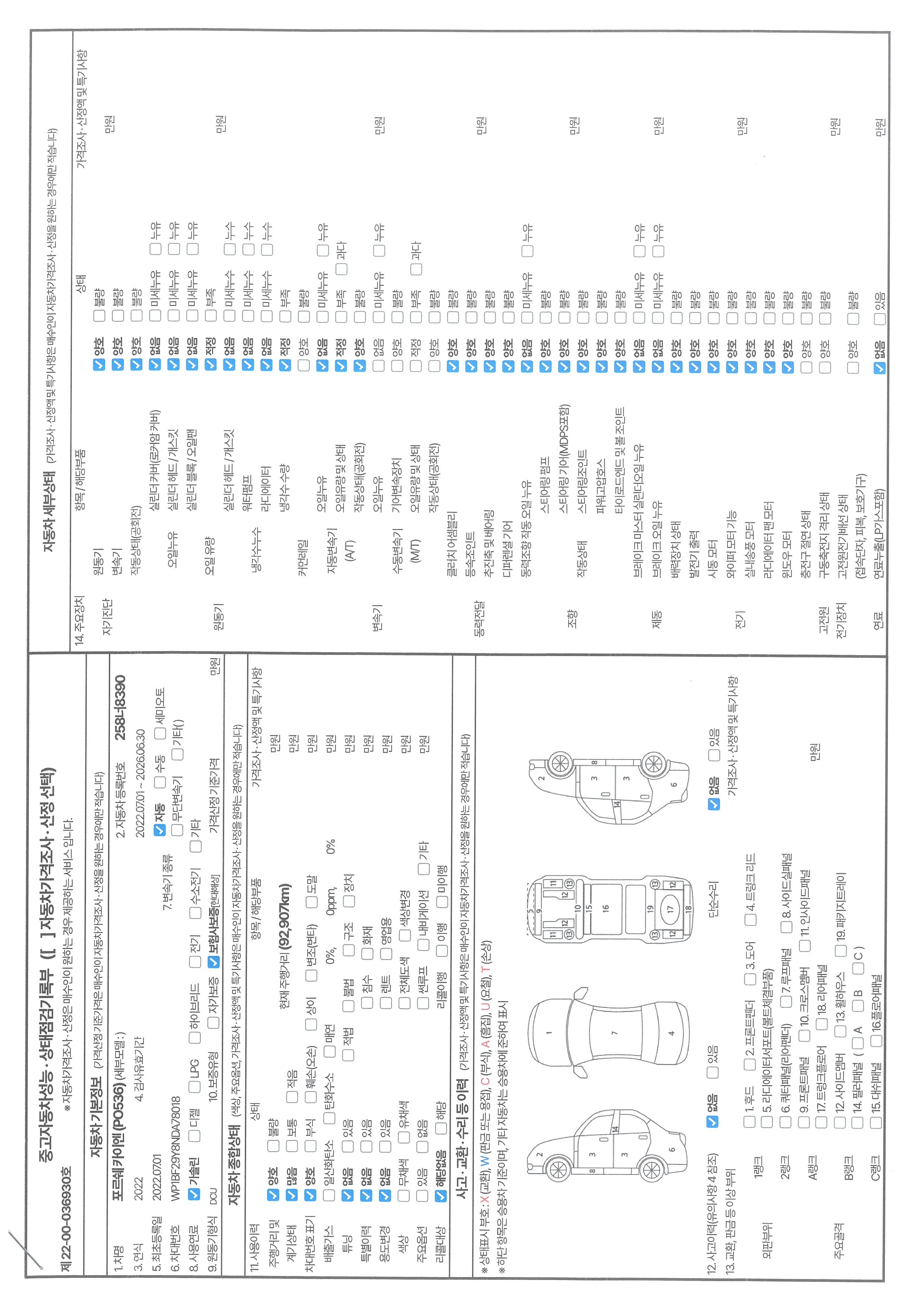 Porsche Cayenne 2022 — inspection photo 1
