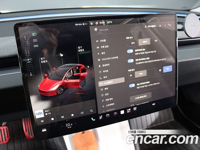 Tesla Model 3 — interior