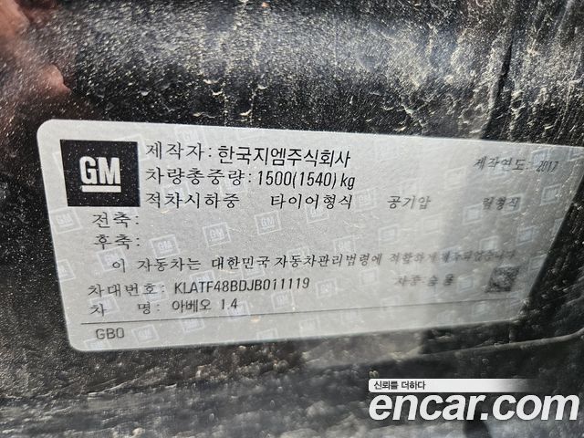 Chevrolet Korea Aveo 2018 — photo 14