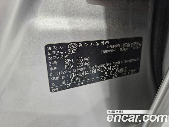 Hyundai AVANTE 2009 — photo 17