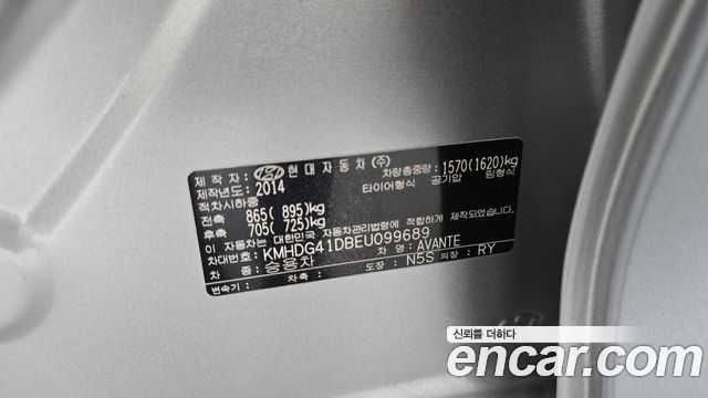 Hyundai AVANTE 2014 — photo 23