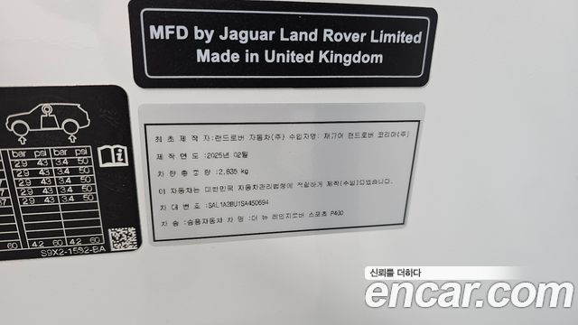 Land Rover Range Rover Sport 2025 — photo 38