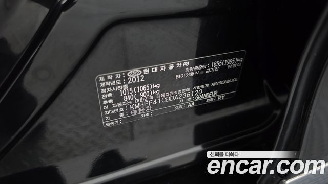 Hyundai Grandeur 2013 — photo 23